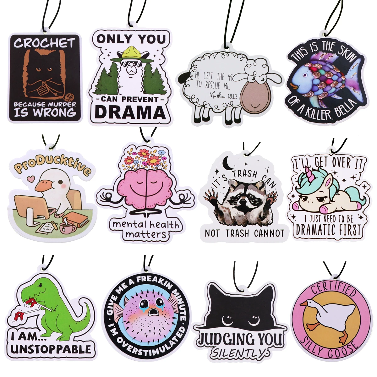 Fragrance Quotes - Racoon Quotes Geurig papier Auto-interieurs Dieren