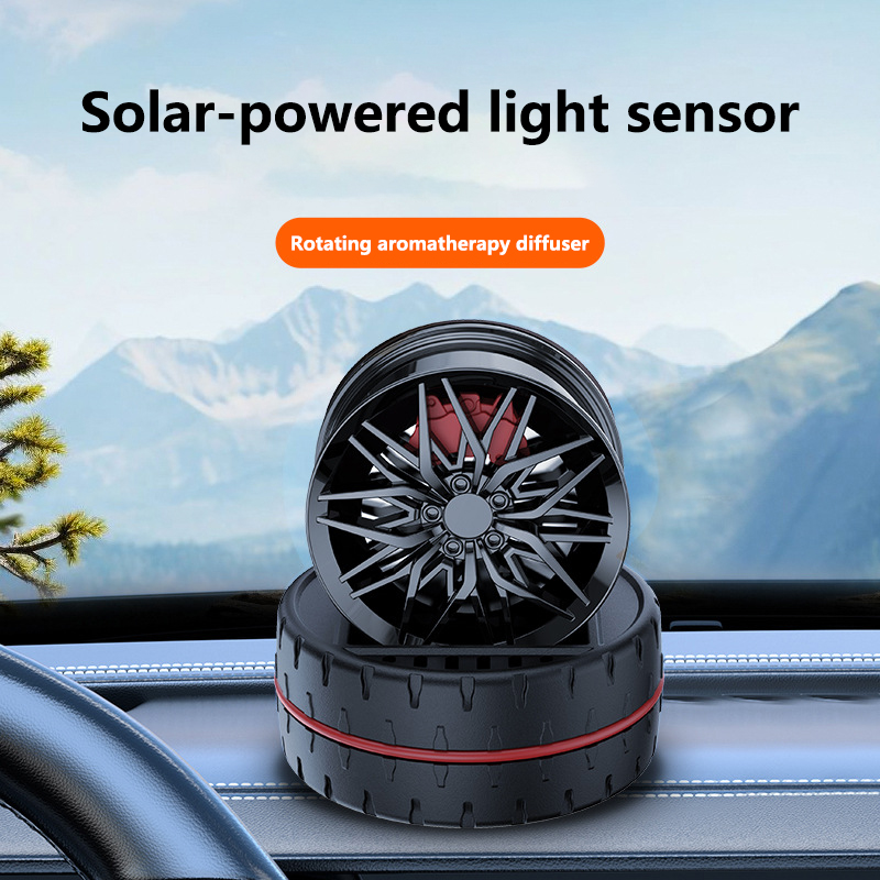 Perfume Fragrance Wheel - Solar Light Wheel Hub Autoparfum Creatieve