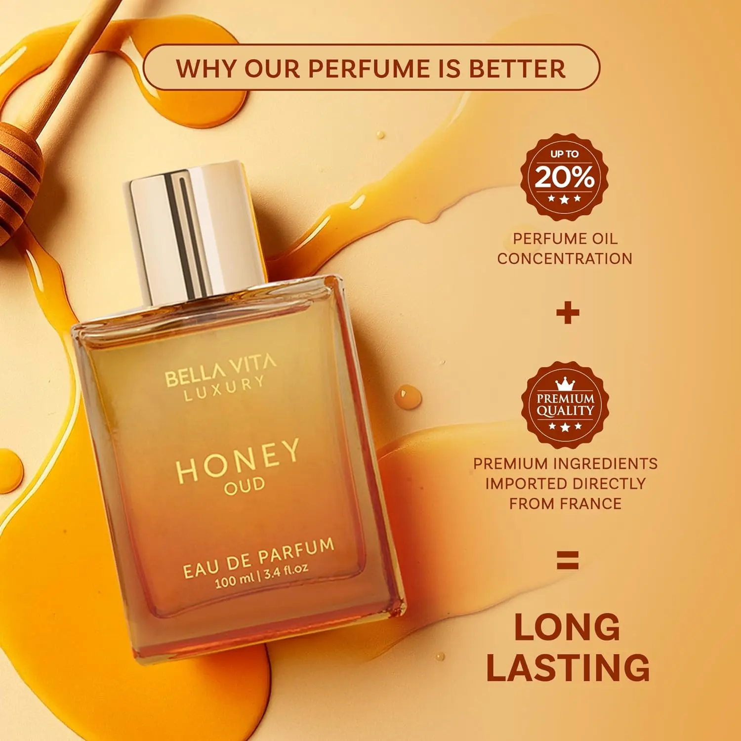 BellaVita Luxe Honey Oud EDP 3 - Perfume Fragrance Families recensie en prijs