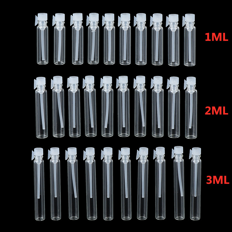 10Pcs 1/2/3Ml Lege Helder Glas - Perfume Fragrance Lab recensie en prijs